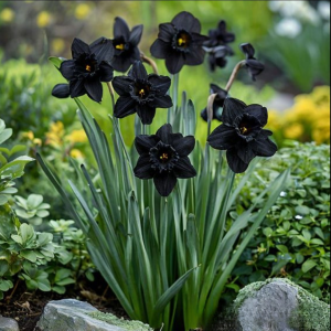 Нарцисс Тень Королевы купить по цене от 500р. в интернет-магазине «Посадика» с доставкой почтой в в Барнауле и по всей России – [изображение №1].